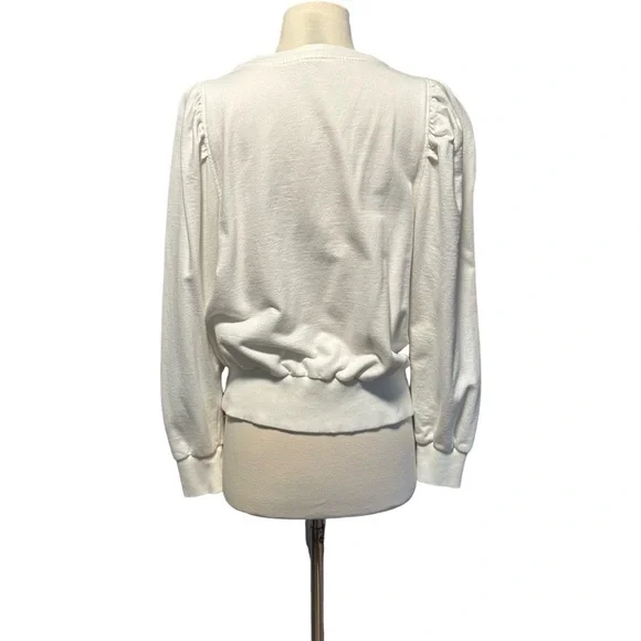 Anthropologie Embroidered Puff-Sleeve Sweatshirt - Picture 7 of 12